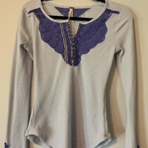 Free People embellished Henley